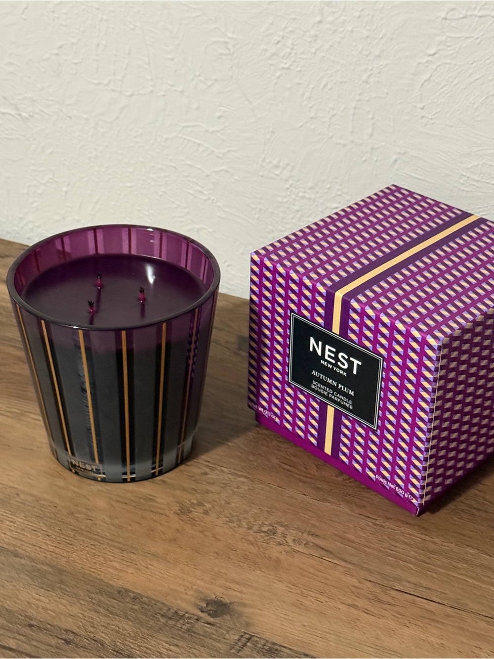 Nest Autumn Plum 3-Wick Candle